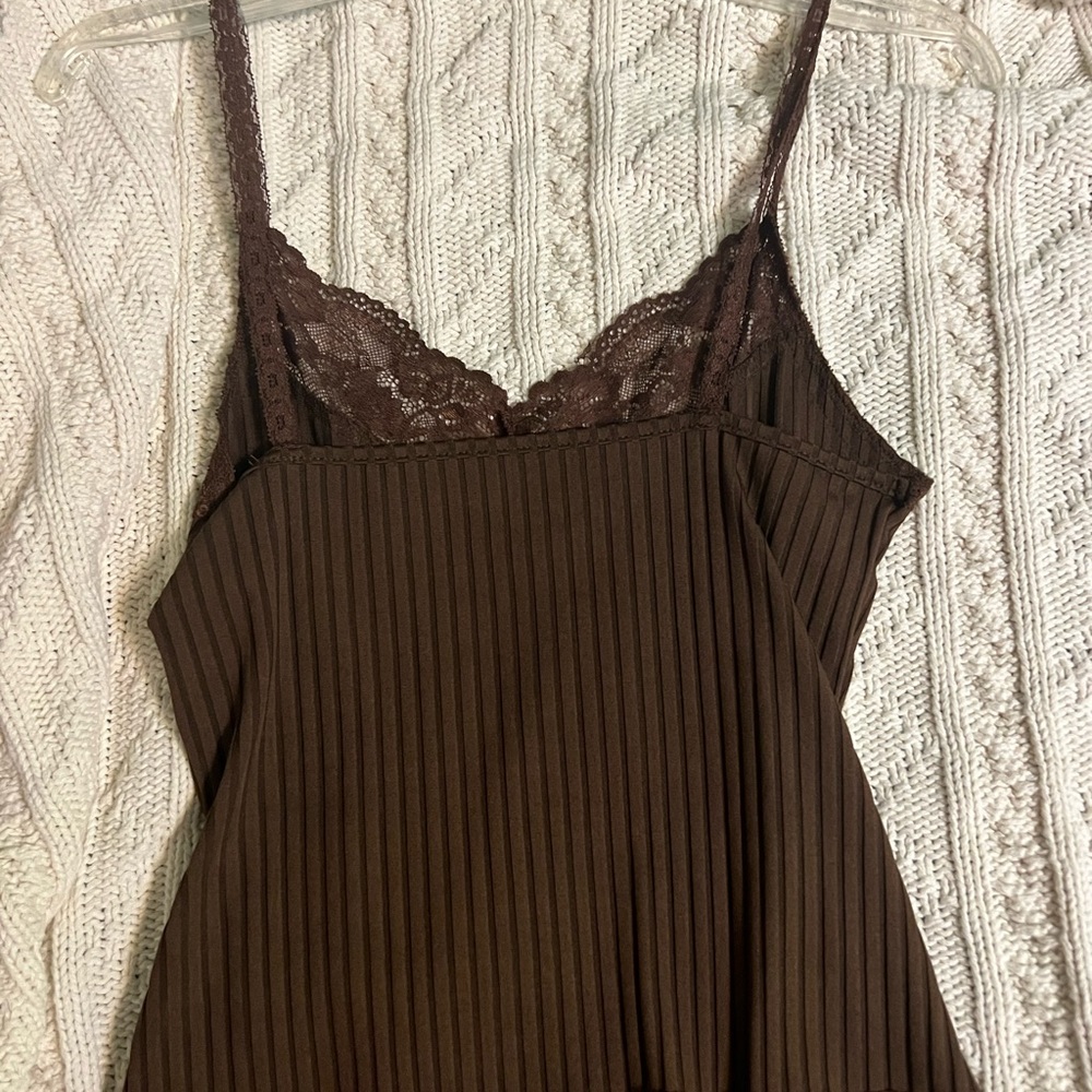 Brown Y2K Crop top